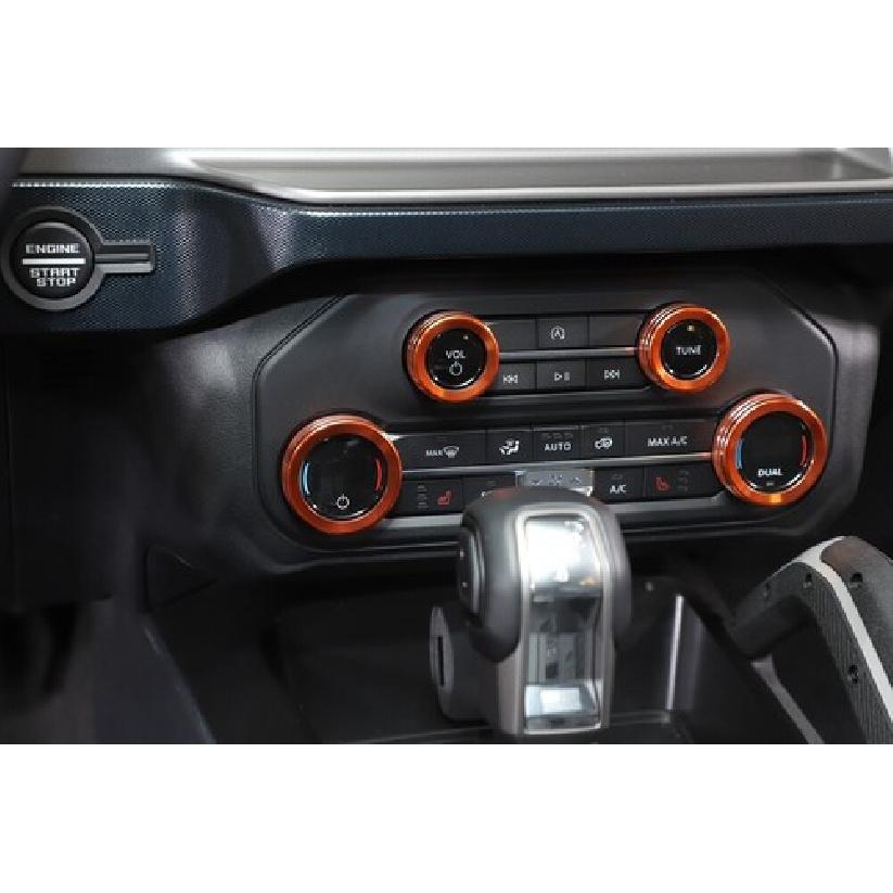 Klimaanlagenschalter-Knopf Zierblende Dekorring Für Ford Bronco -2025 Orange