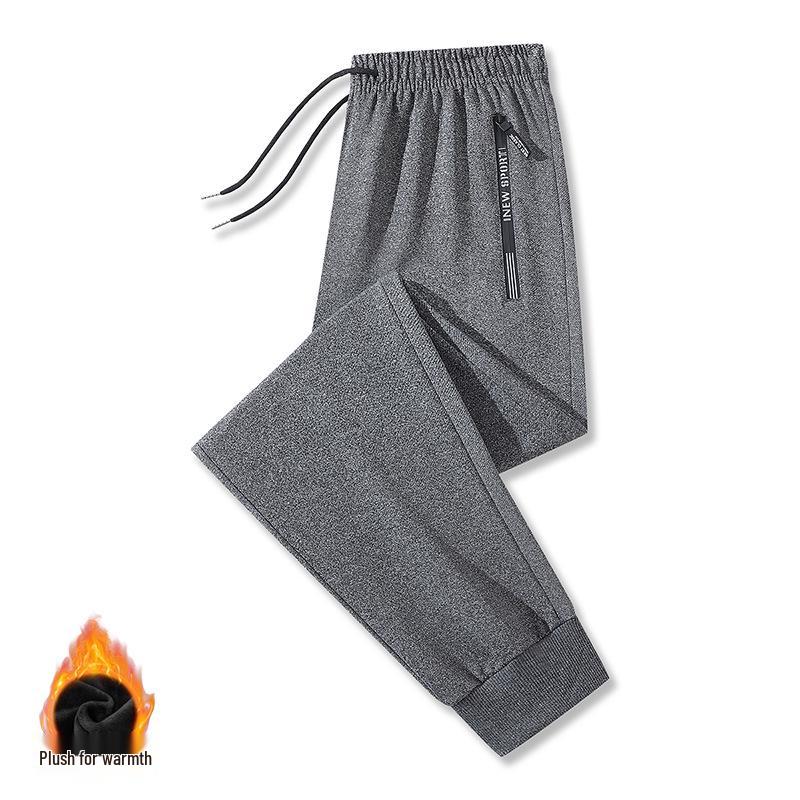 2025 Men's Straight Loose Sports Sweatpants - Versatile Spring & Autumn Casual Plus Size Pants