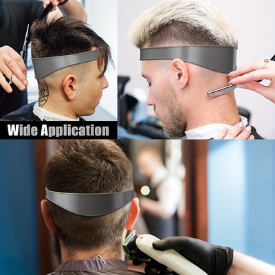 1pc/2pcs Hair Cutting Positioning Comb Flat Top Comb, Neckline Shaving Template And Hair Trimming Guide Headband