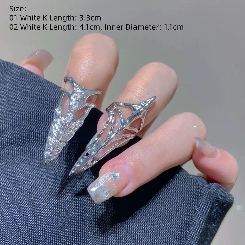 Fingertip Ring Fingertip Protective Cover Metal Hollow Ring Jewelry New Punk Ring Gift