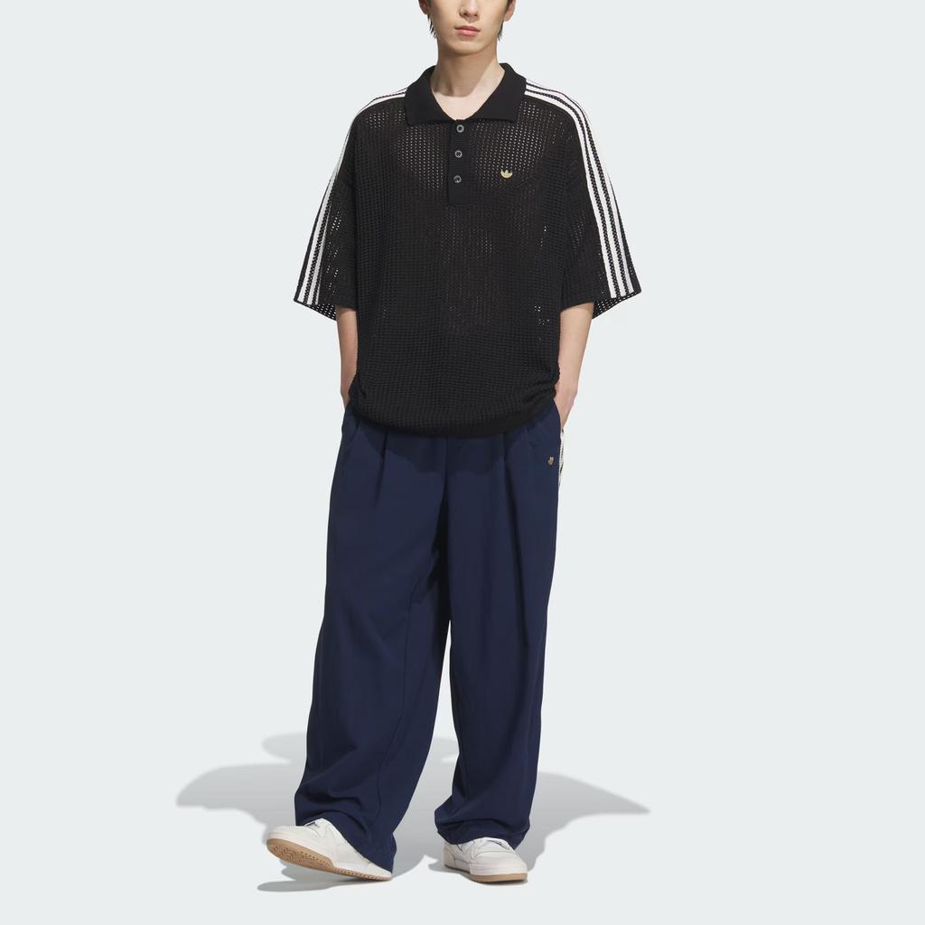 Adidas Originals SS25 Casual Loose Fit Short Sleeve Polo Shirt Men Tops KE5815