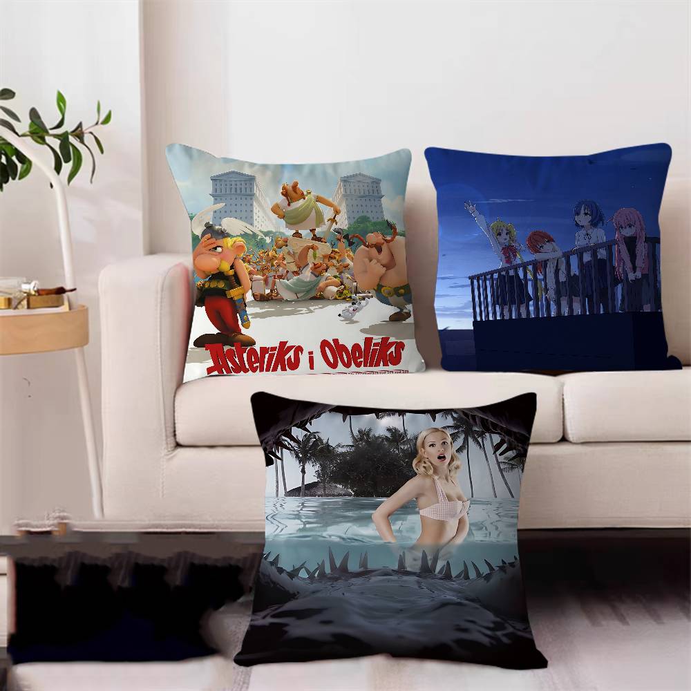 A-Asterix Cushion Cover Car Throw Pillow Case For Sofa Car Christmas Gift 40x40cm 45x45cm