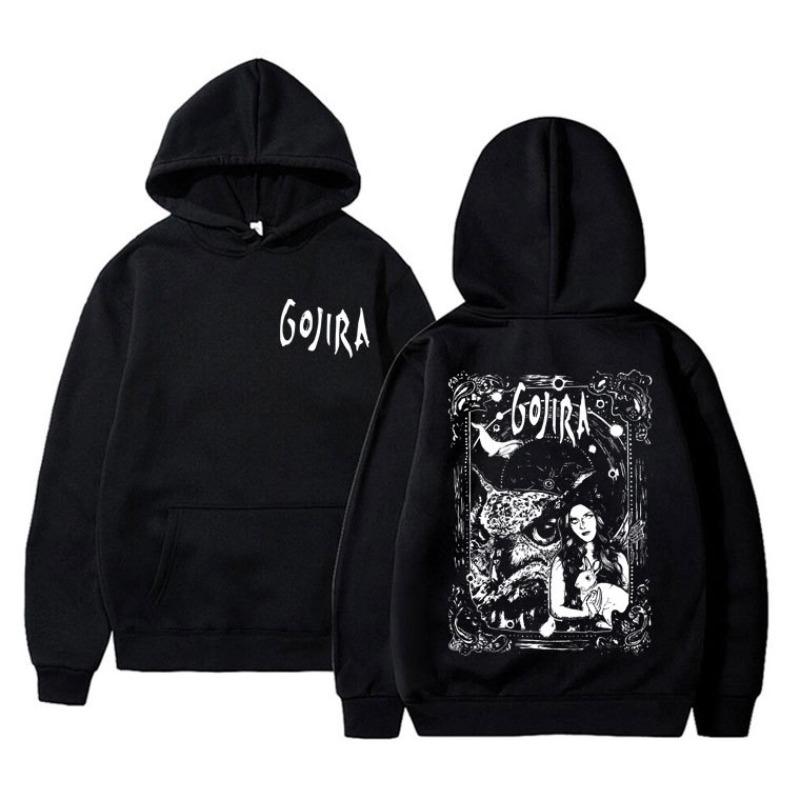 French Metal Band Gojira Graphic Hoodie Male Magma Sweatshir Men Fashion Printed Hoodie Sweatshirt Harajuku Hoodie Clothing