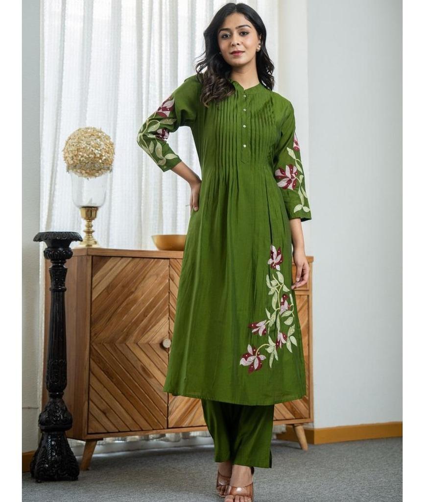 Indian Pakistani Salwar Kameez Kurti Pant Set Party Wear Designer Top Tunic Kurta Cotton