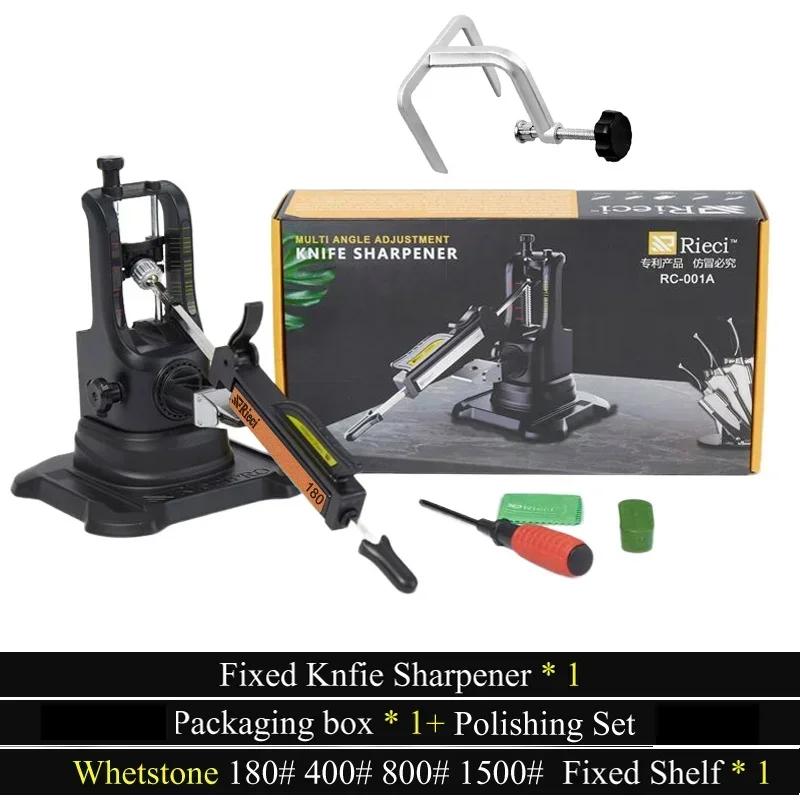 2024 NEW Professional Kitchen Knife Sharpener Whetstone Multifunction Fixed Angle Sharpening System Apex Edge Honing Tools Kit
