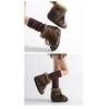 New, Niche Cotton Shoes with Thick Soles for Women, Warm Fleece Short Boots and Cotton Boots