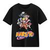 2026 Naruto Kids TShirt Uzumaki Uchiha Sasuke Hatake Kakashi Anime Character Print Cotton Short Sleeve Boys Girls Round Tops