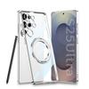 Suitable for Samsung S25Ultra Magnetic Phone Case S25u Rotary Bracket Electroplating Transparent Anti Fall