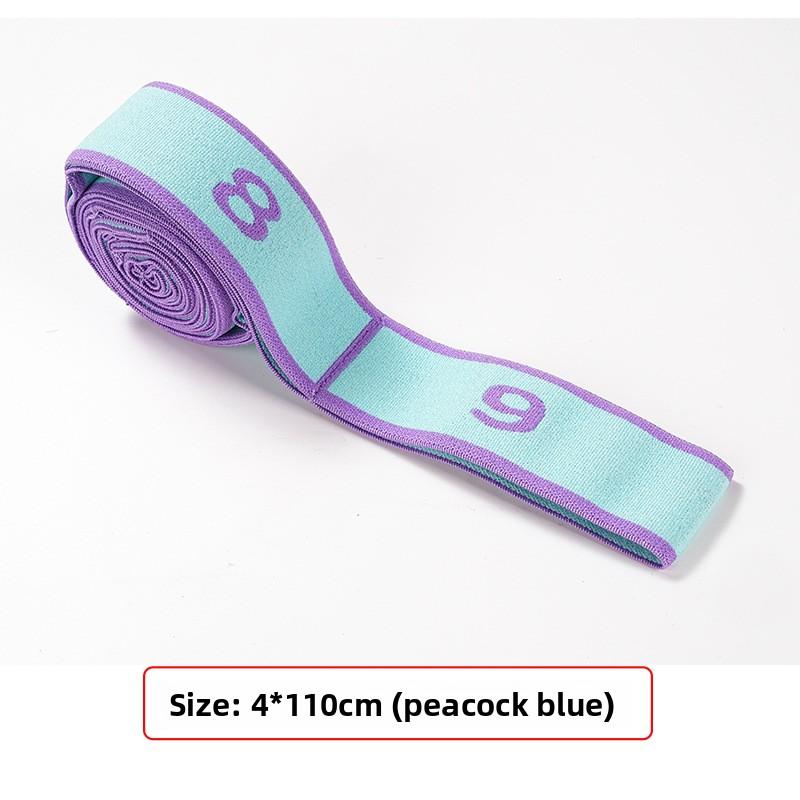 

Ленты для танцевальной растяжки для латиноамериканских танцев, балета, йоги, пилатеса и гимнастики Ленты сопротивления для гибкости, растяжки и упражнений 110cm павлин голубой