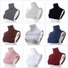 49ME Winter Fall Neck Warmer Faux Turtleneck Detachable Collar Half Top Mock Blouse Collar for Women Men Clothing Accessory