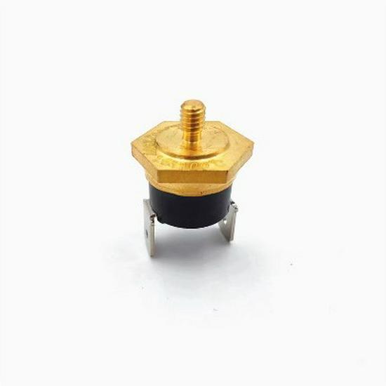 Hexagonal Copper Head Bakelite Bent Pin M4 Normally Closed KSD301/302 Thermostat Switch, 40-150°C, 250V 10A