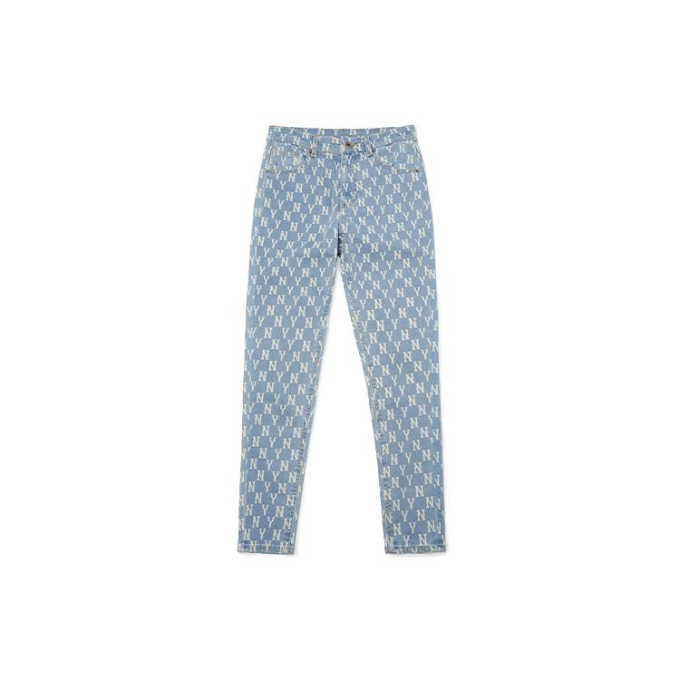 

New MLB New York Yankees Jeans Women s Light Blue 3FDPM0521-50BLL XS
