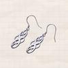 Hypoallergenic Hollow-Out Celtic Knot Design Pendant Earrings, Elegant and Minimalist Style for Daily Casual Wear
