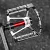 Nonslip Road Bicycles Pedals Aluminum Alloy Mountain Bicycles Pedals 3 Bearings Wide Flat Cycling Pedals Enduring
