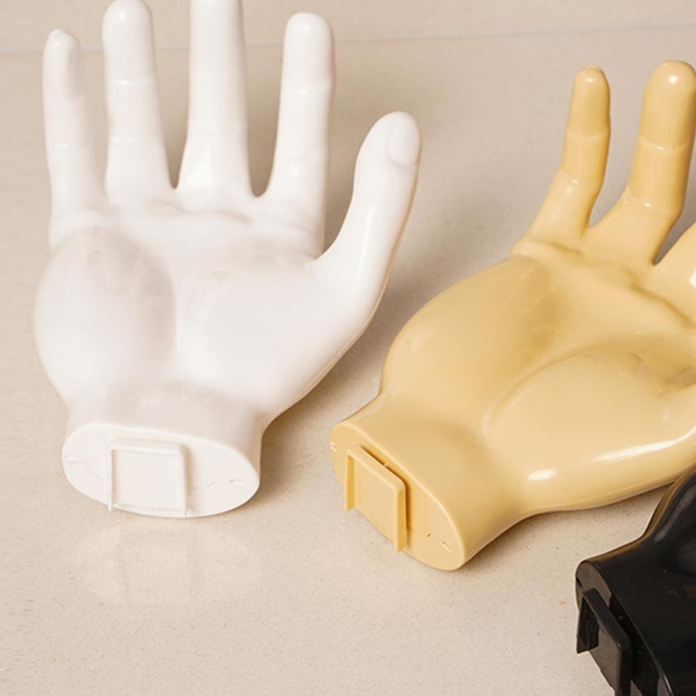 Plastový háček ve tvaru ruky Organizér na ručníky Kreativní úložný háček do koupelny