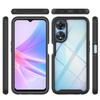 For Oppo A78 5G Impact Resistant Phone Cover 3-in-1 PC+TPU Case with PET Screen Protector