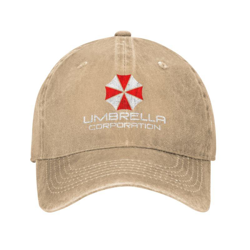 Umbrella Corporation Baseball Cap Men Women Baseball Caps Retro Distressed Denim Snapback Hat Washable Adjustable Dad Hats