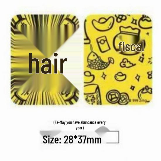 Creative Pure Gold Mobile Phone Sticker Decoration Souvenir