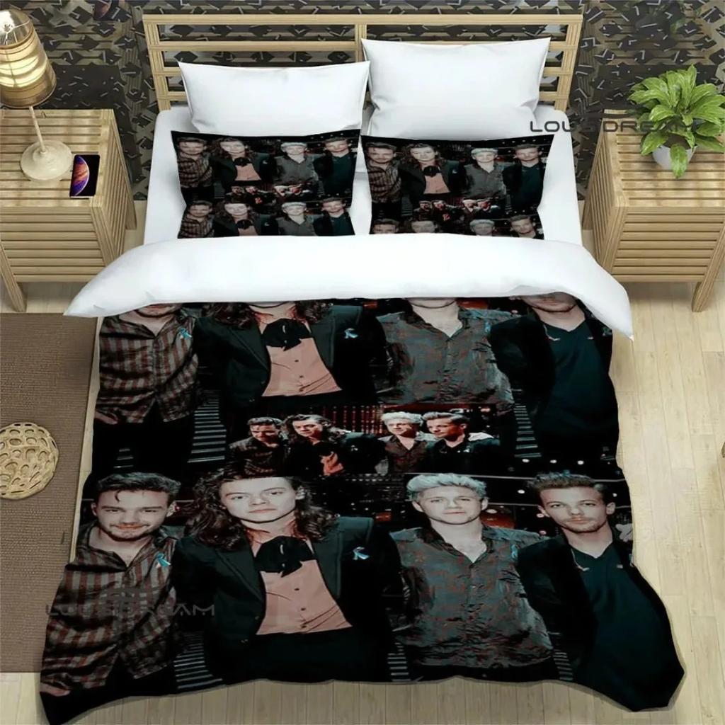 Comforter One Direction Rock Band Bedding Set For Bedroom Soft Modern S Comefortable Kids And
