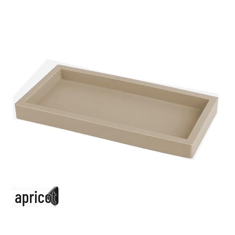 Customized Silicone Bathroom Vanity Tray - Square Soap & Accessory Organizer