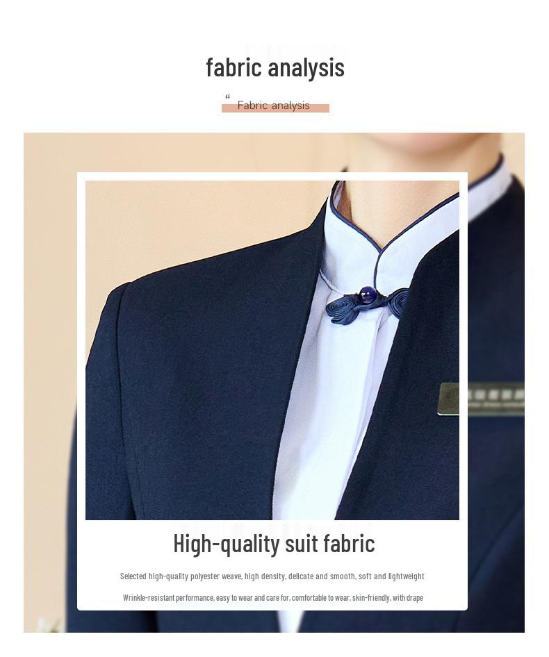 High-End Women's Workwear Set: Business Suit, Hotel Reception, Flight Attendant, Beauty Salon Uniform