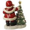 Classic Resin Santa Claus Miniture Statue Desktop Cabinet Ornament Crafts Christmas Atmosphere Gift Party Present