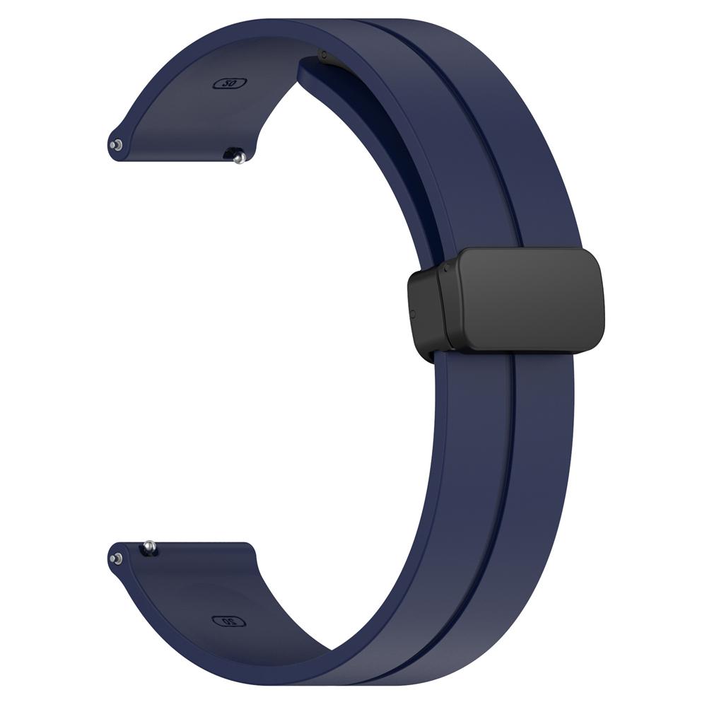 

20mm 22mm Watch Straps For Amazfit GTS 4/3/2/2e/GTS2 Mini/GTR 4/Pro/helio Magnetic Loop silicone bracelet Amazfit bip 3 5 6 band 20mm watch band полуночно-синий