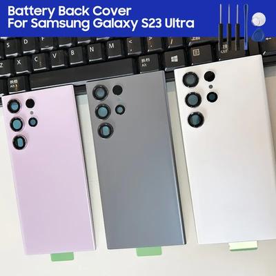 Back Glass Replacement Cover Housing For Samsung Galaxy S23 Ultra 5G SM-S918B SM-S918B/DS Back Rear Glass + Tools