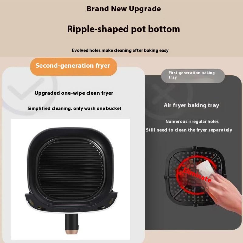 Air Fryer household visual intelligent timing temperature control automatic large-capacity power-off integrated electric fryer