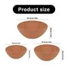 Pack Of 3 Felt Hanging Basket Liners Coconut Fiber Replacement Bird Proof Round Planters Inserts For Flowers Herbs Vines