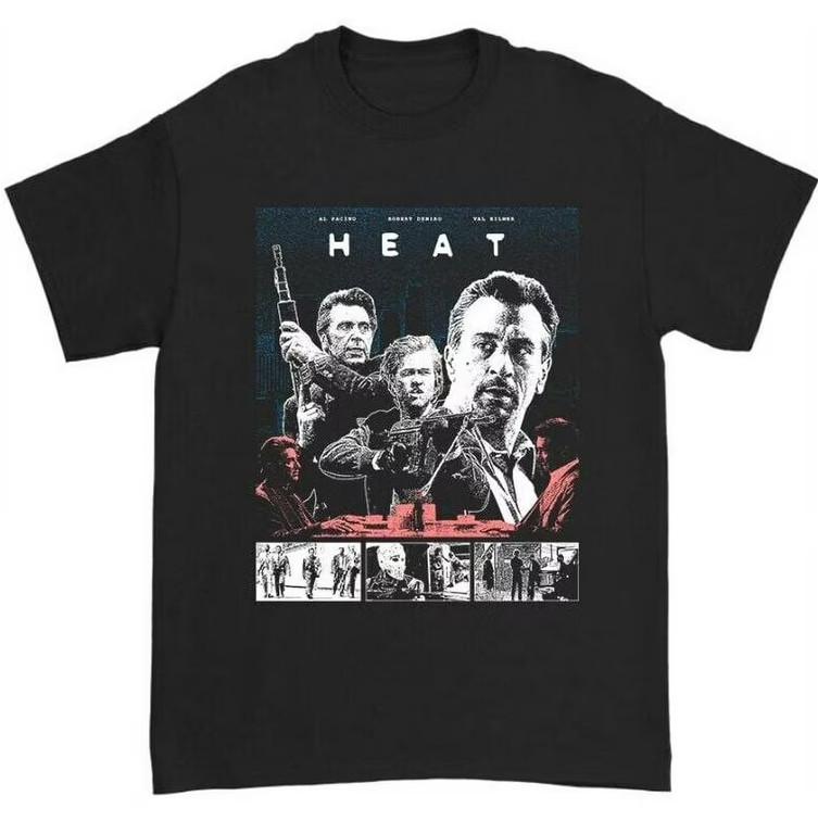 Unisex Shirt Cotton Oversize Large Size 1995 Heat Movie T-Shirt Size S-5XL