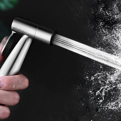 Stainless Steel Sprayer Gun Hand Handheld Toilet Faucet Sprayer Held Bidet Spray Bathroom Self Cleaning Shower Head Hand Faucet
