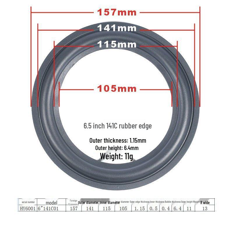 Speaker Repair Parts: 3-Inch To 10-Inch Rubber Surround Suspension Rings