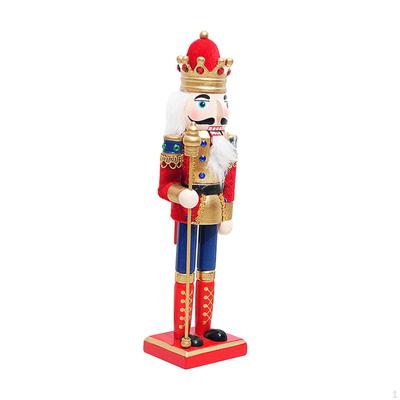 Christmas Nutcracker Ornament Figures Decorative Wooden Doll Puppet for Xmas
