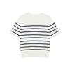 Levis Striped Casual Comfortable Knit Crew Neck Short Sleeve T-Shirt Women T-Shirts 0051J-0001