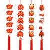 2026 Spring Festival Ornaments: Lucky Bag & Double Fish Pendant with Red Lanterns