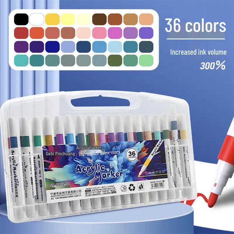 

Набор акриловых маркеров с мягким наконечником, 80 цветов - Не оставляющие пятен, не растекающиеся, накладываемые друг на друга акварельные ручки для детей