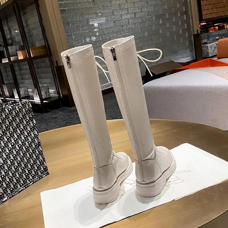 Long Boots For Women  Autumn New Knight Boots Look Slim  British Style Not Over The Knee Long Boots