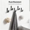 15-Pack Black Metal Wall Hooks, Heavy Duty Coat Hooks Wall Mounted for Hanging, Screw in Hooks for Towel, Clothing, Robe, Single Hooks for