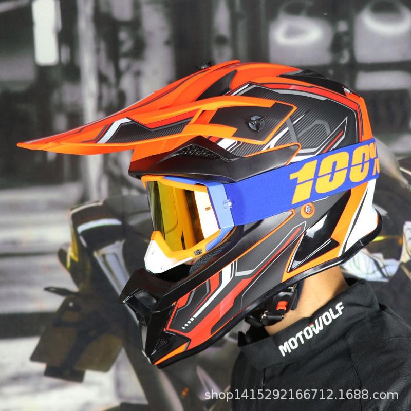 Full Face Off-Road Helmet ATV Dirt Bike Mountain Downhill Racing ABS Safety Gear