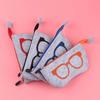 Durable, Chic Felt Glasses Pouch with Zipper Stylish Eyewear Storage Bag for Home Organization