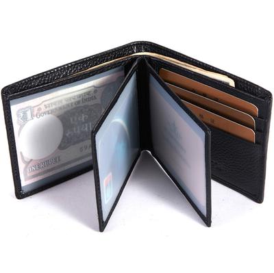 Men's Wallet Leather Wallet Driver's License Photo Card Package