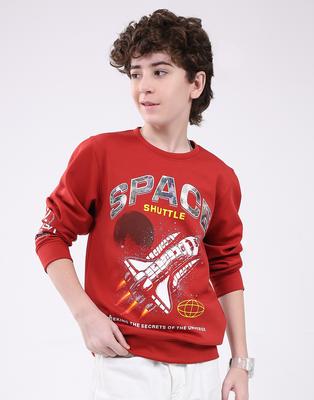 Boy's Round Neck Full Sleeve Sweatshirt