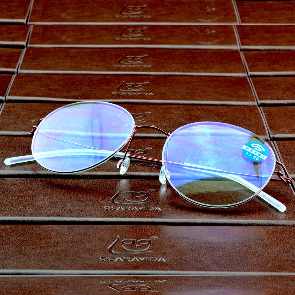 Clara Vida Red Round HIngeless Stylerish Women Lady Reading Glasses +1 +1.5 +2 +2.5 +3 +3.5 +4