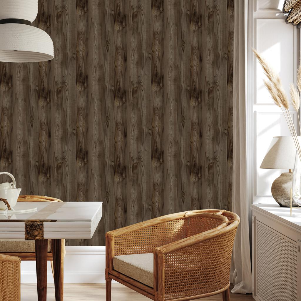Wallpaper Wood Wooden Boards for Living Room and Bedroom 50x1000