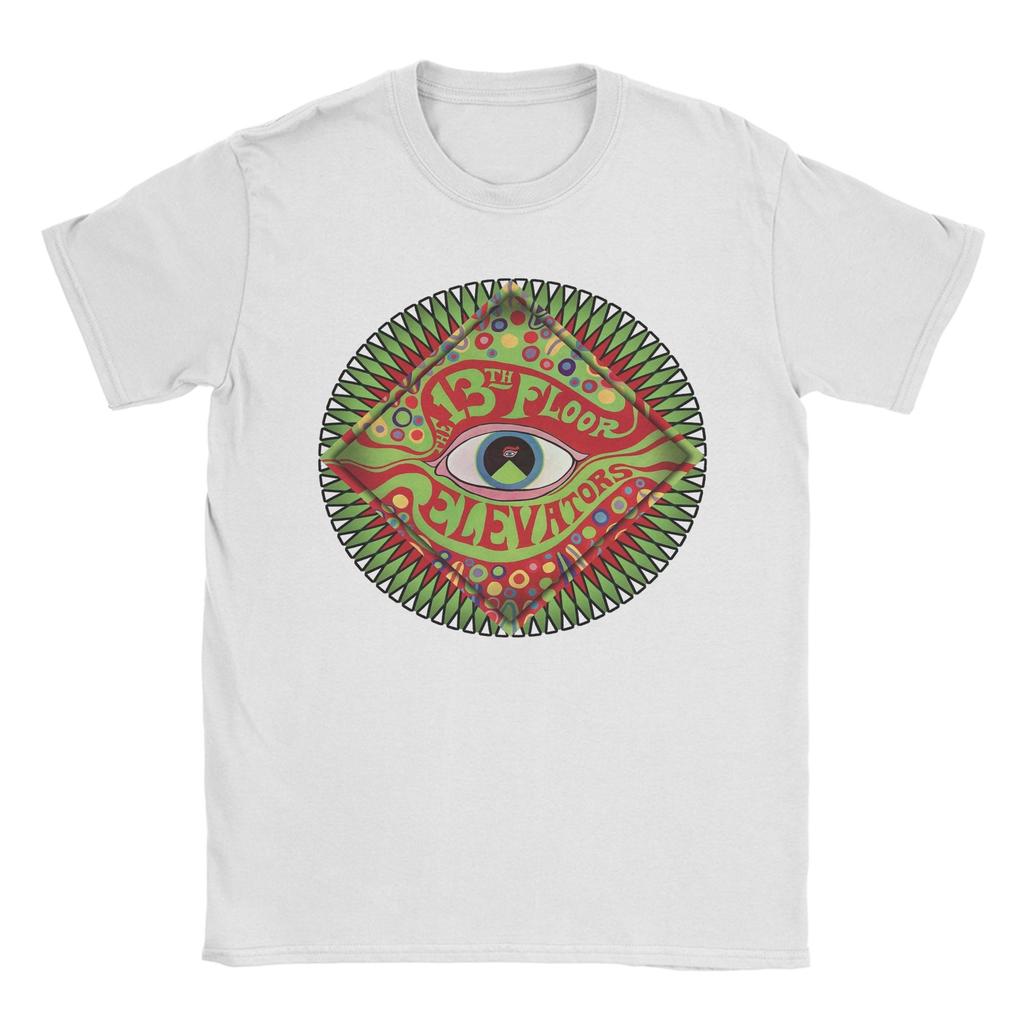 13th Floor Elevators Rock Band T Shirt for Men Pure Cotton Unique T-Shirts Crew Neck Tour Tee Shirt Short Sleeve Tops Adult