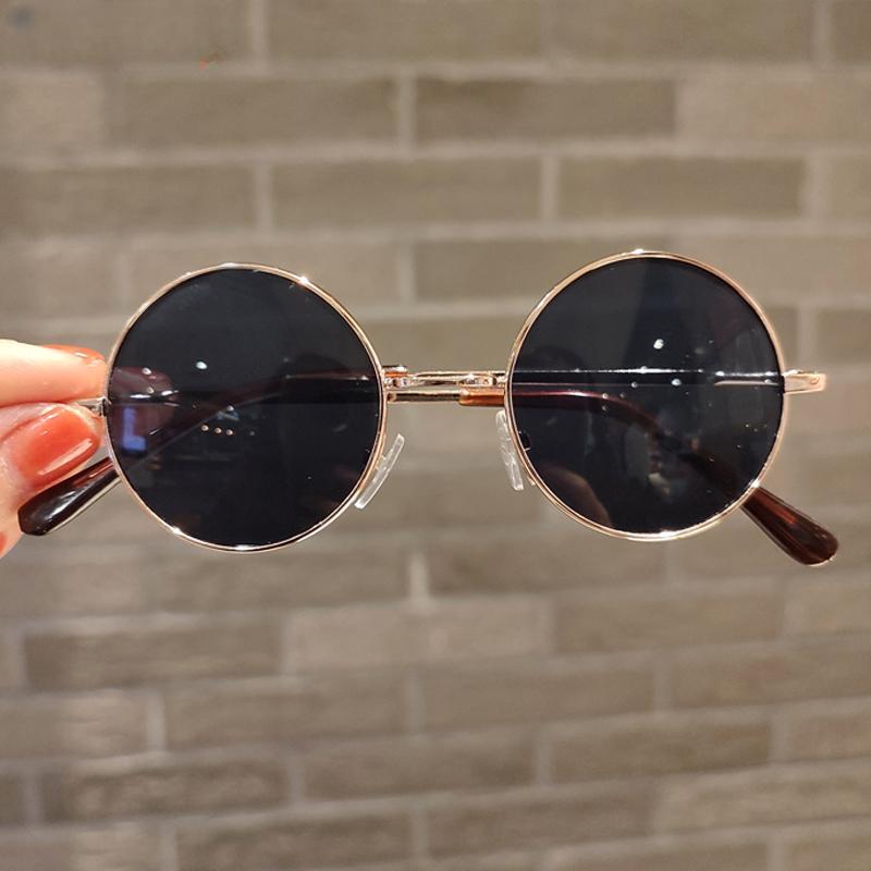 Kule Barn Kjørebriller Sommer Små Runde Solbriller Vintage Barn Solbriller UV4 Briller