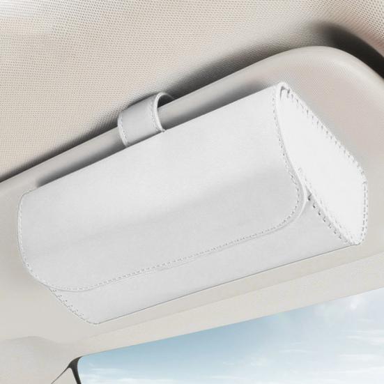 Sunglasses Holder with Hidden Magnetic Closure Simple Installation Car Sun Visor Universal Auto Eyeglasses Organizer Box