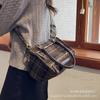 Premium Texture Fashionable Plaid Portable Small Bag Women's 2025 New Trendy Personality Versatile Single Shoulder Messenger Small Square Bag