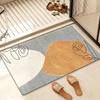 Diatom Mud Anti-Slip Quick-Dry Bathroom Mat for High-End Vanity & Entryway
